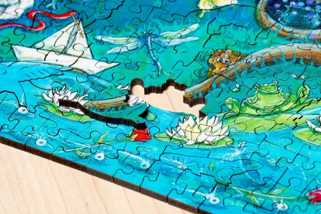Dřevěné puzzle kouzelný les 500 dílků