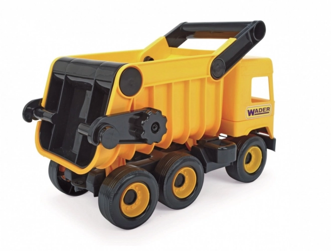 Žlutý sklápěč Middle Truck 38 cm v krabici