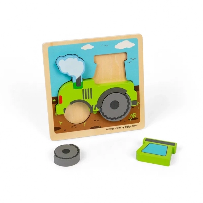 Vkládací puzzle Traktor od Bigjigs Toys