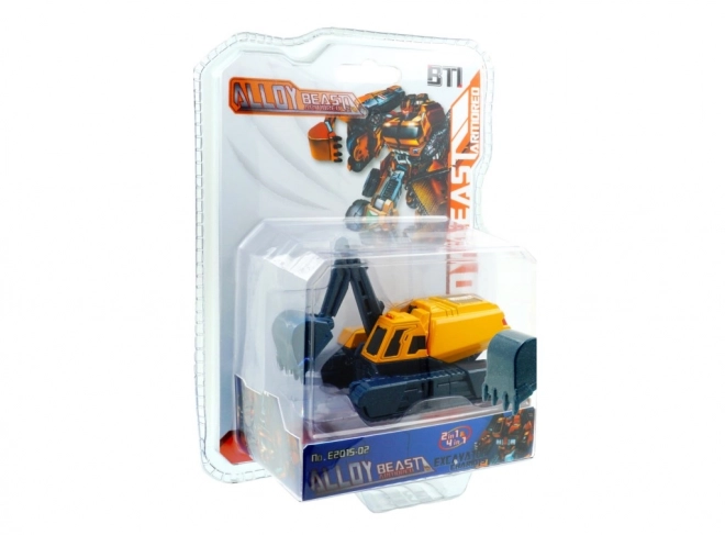 Transformer náklaďák stavební stroj-robot