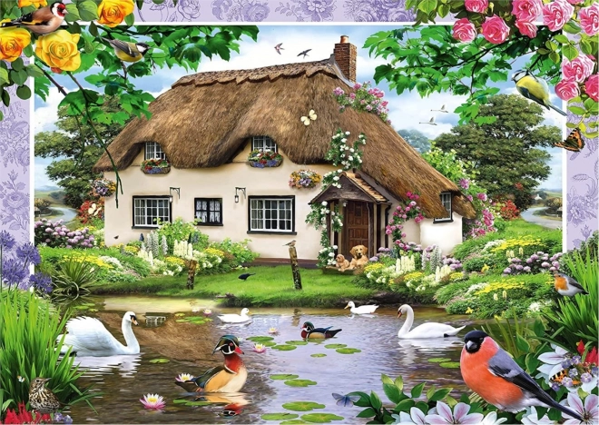 schmidt puzzle romantická chalupa 500 dílků