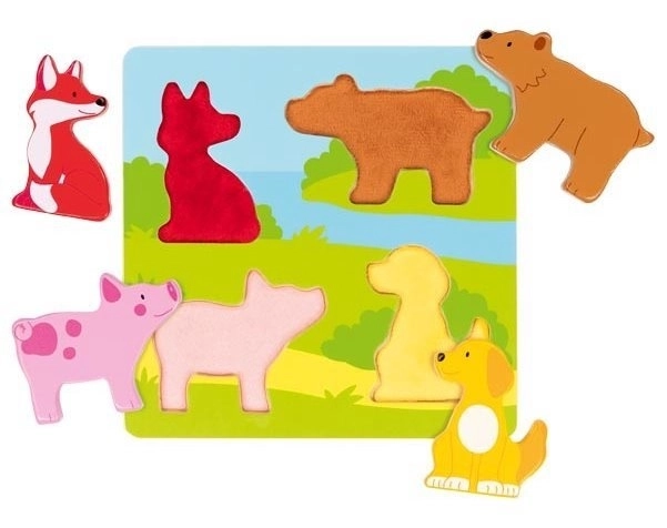 Puzzle Zvířata na dotek