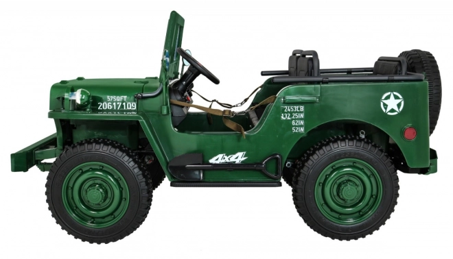 Dětský vojenský retro terénní vůz 4x4