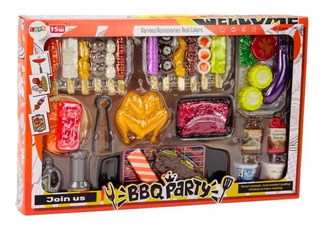 BBQ Vegetable Figury BBQ Party Set 37 položek.