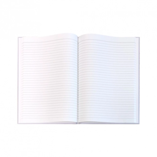 Záznamní kniha A4 PASTELINI, růžová, matná laminace, 96 linkovaných listů