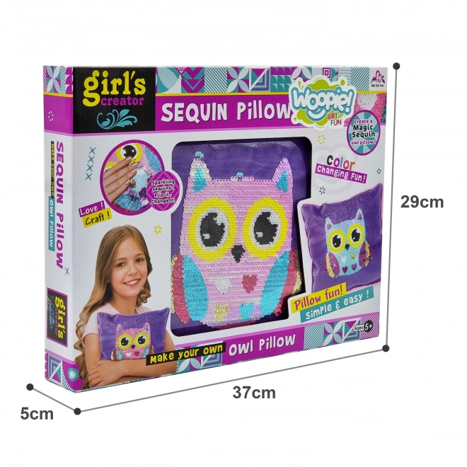 Kreativní sada soví polštář WOOPIE ART&FUN