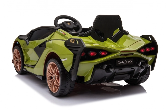 Lamborghini SIAN dětské auto na baterii s ovladačem – Zelené