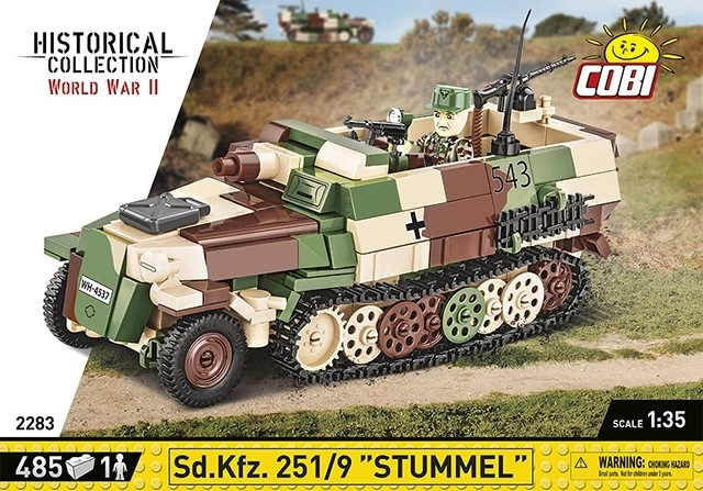 COBI 2283 II WW Sd. Kfz. 251/9 STUMMEL, 1:35, 485 k, 1 f