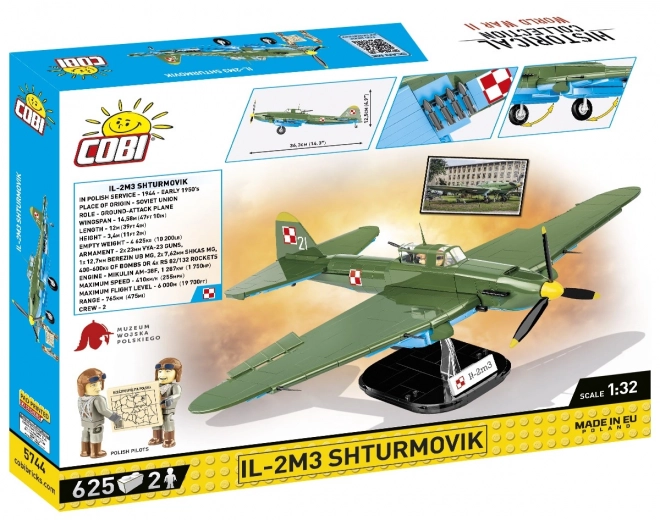 Historická kolekce WWI IL-2M3 Shturmovik 625 kostek