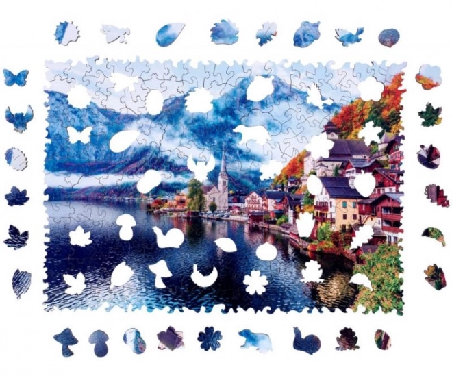 Dřevěné puzzle Halštatské jezero 250 dílků