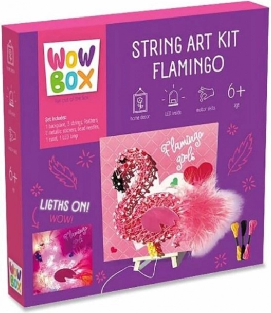 Kreativní sada String Art Plameňák