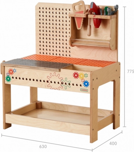 Dřevěný workshop XXL Montessori STEM s nástroji MASTERKIDZ