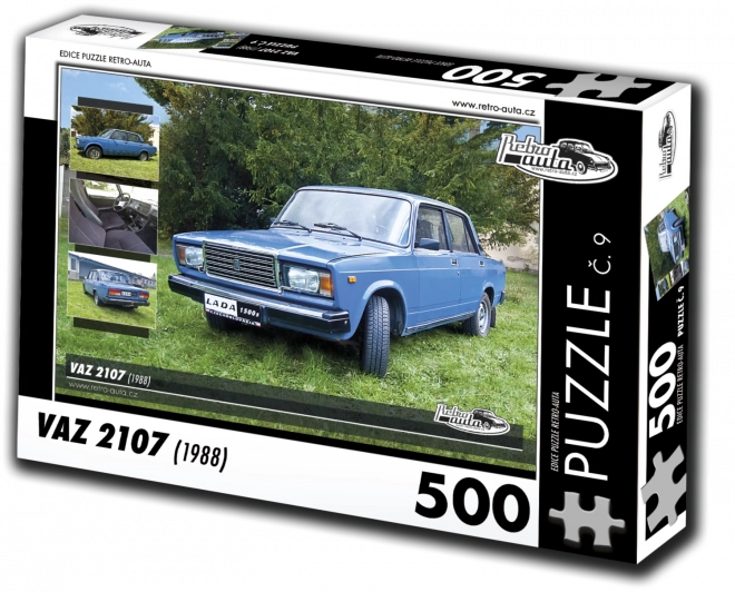 Puzzle Retro-Auta VAZ 2107 (1988) 500 dílků