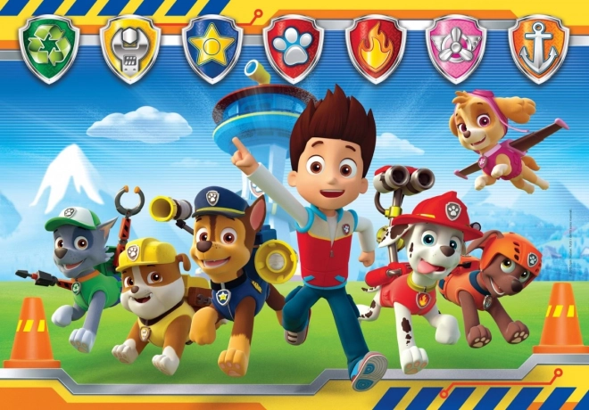 Puzzle 104 prvků Super barva Tlapková patrola