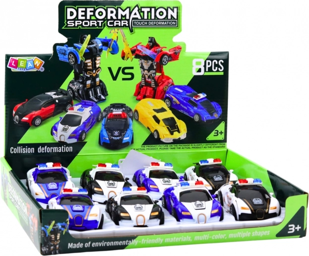 Auto Robot 2v1 Sportovní Policejní Auto