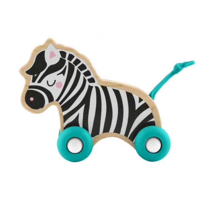 Dřevěná postrkovací zvířátka Lev a Zebra od Fisher-Price