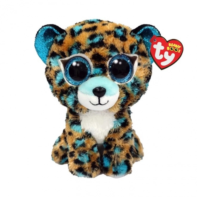 TY Leopard Blue Cobalt maskot 15 cm