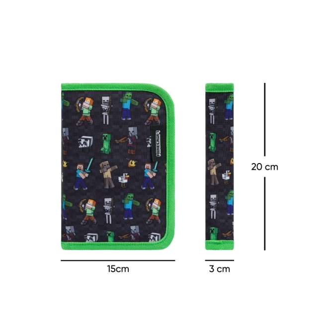 BAAGL Školní penál jednopatrový Minecraft