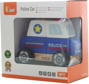 Viga dřevěná skládačka policejní auto