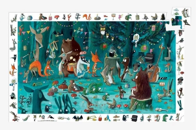 DJECO Puzzle Observation: Lesní orchestr 35 dílků