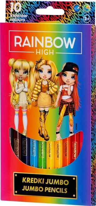 ASTRA Pastelky Rainbow High JUMBO 10ks