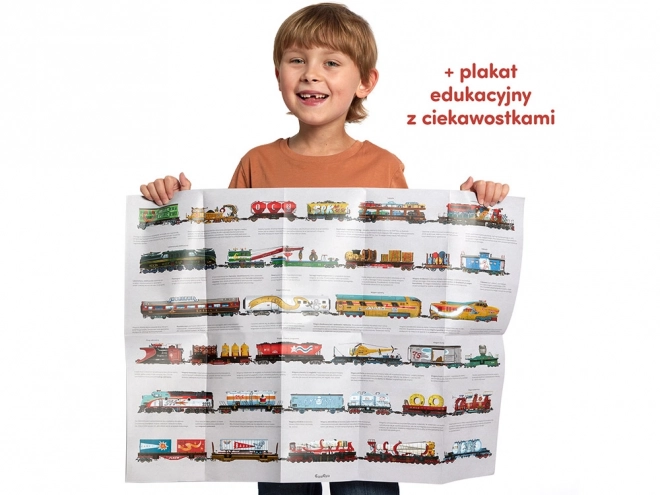 Oboustranné puzzle - Vlaky