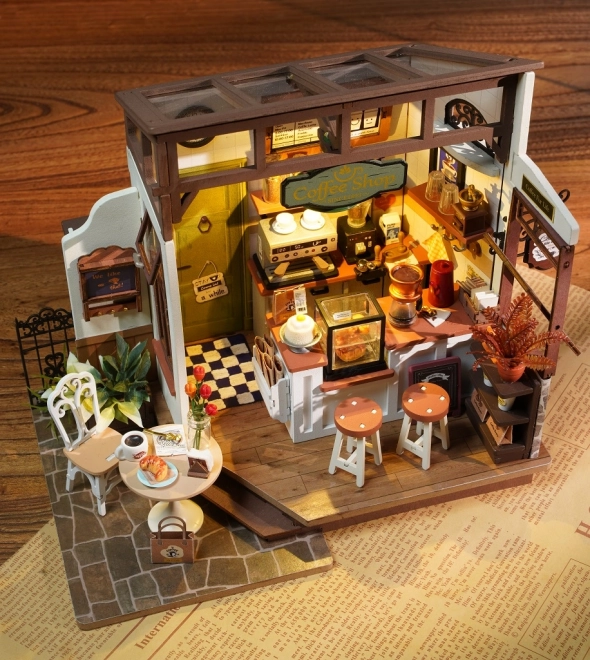 RoboTime 3D Dřevěné puzzle Kavárna č. 17