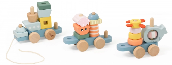 Montessori dřevěná vláčkodráha Oceán