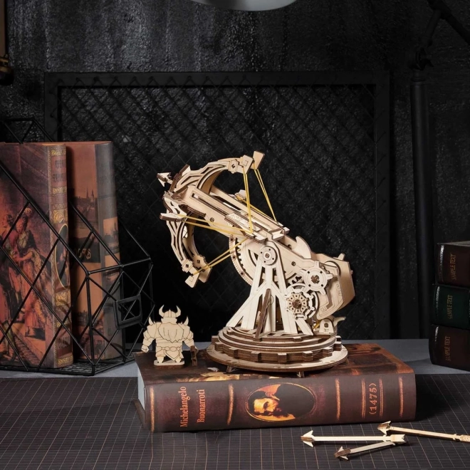 RoboTime 3D dřevěné mechanické puzzle Obléhací balista