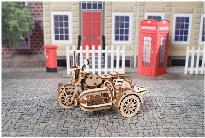 Ugears 3D dřevěné mechanické puzzle Harry Potter Hagridova létající motorka