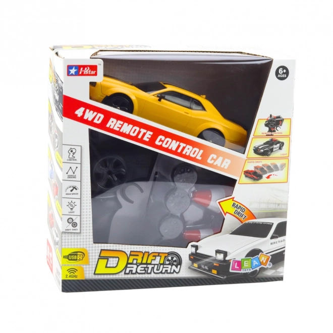 Závodní auto na dálkové ovládání 4WD žluté