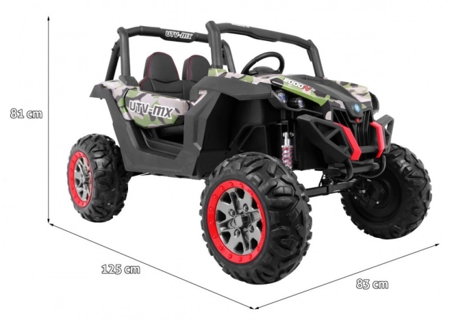 Buggy SuperStar pro děti Moro + MP4 + pohon 4x4 + dálkové ovládání + zavazadlový prostor + LED + zámek dveří