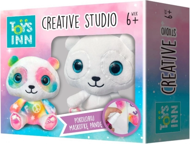 Kreativní sada – plyšová panda k vybarvení