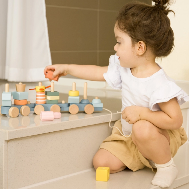 Montessori dřevěná vláčkodráha Oceán