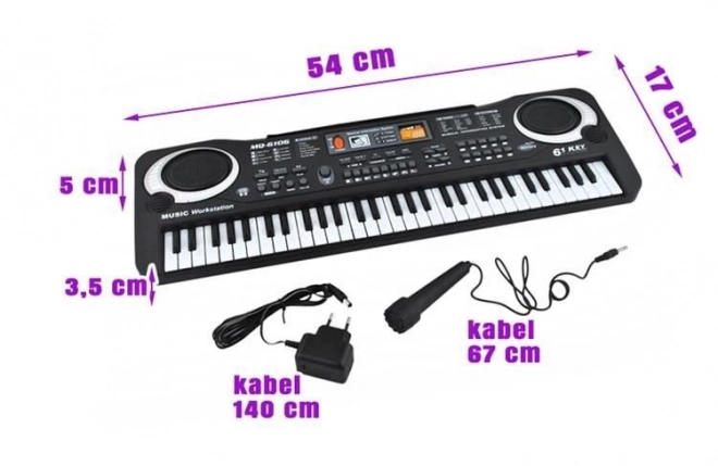 Klávesnice - elektronické varhany 61 kláves K4687
