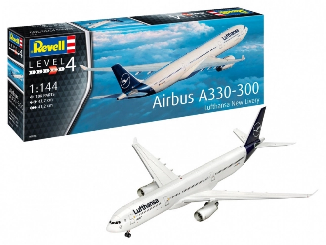 Plastikový model letadla Airbus A330-300 Lufthansa 1/144