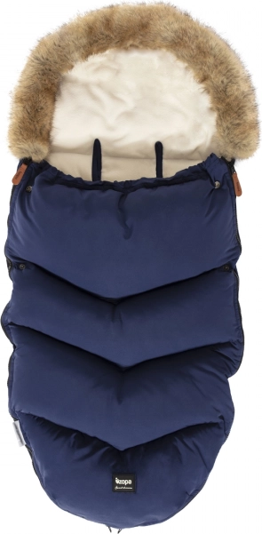 Zimní fusak Fluffy Royal Blue do kočárku