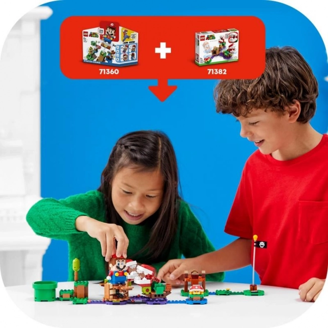 Hlavolam s Piraňovou Rostlinou - Rozšiřující Set LEGO Super Mario