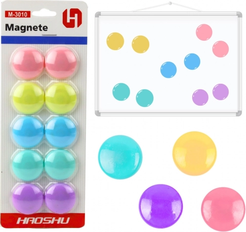 Sada barevných magnetek 10 sad 3 cm
