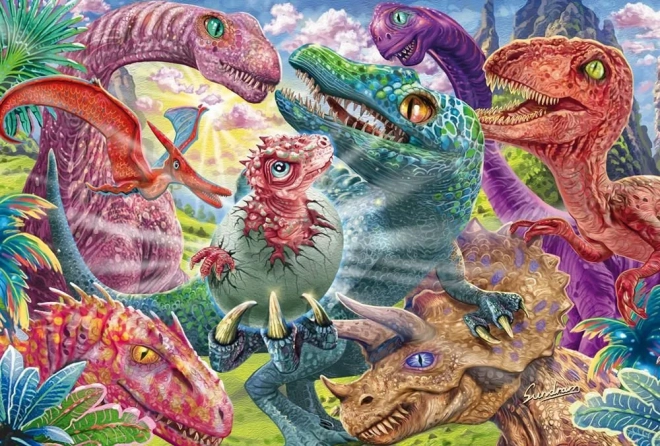 Puzzle malý dinosaurus 100 dílků