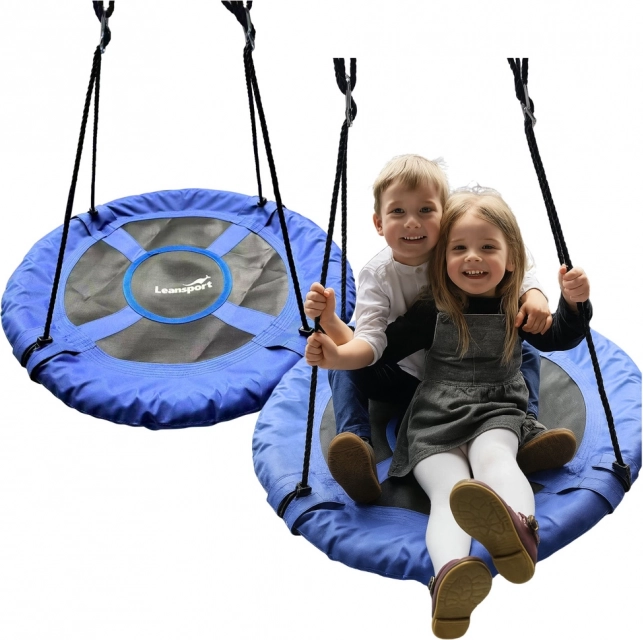 Zahradní houpačka hnízdo pro děti modrá 80 cm