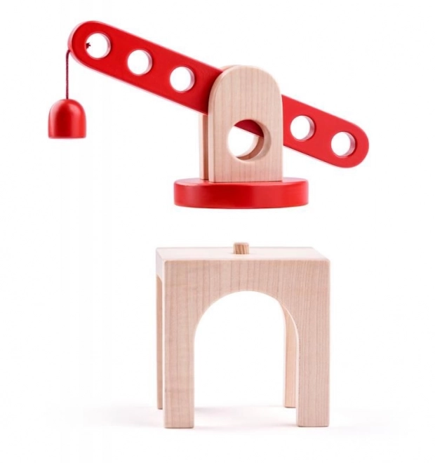 Železniční jeřáb s magnetem
