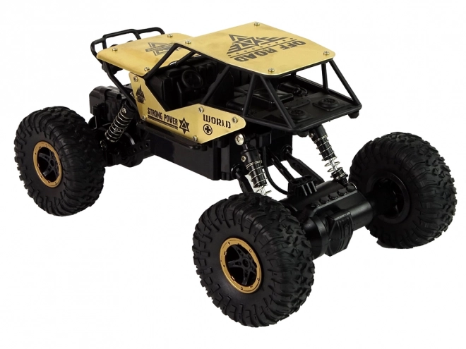 RC auto High Wheels 1:18 plastové černé zlaté