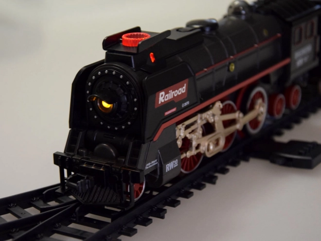 Elektrický vláček 185x99cm kouř se vypařuje zvukový efekt RC0622