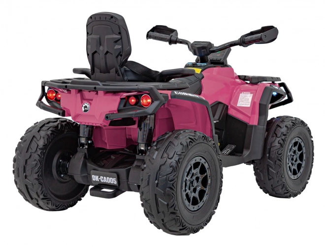 Růžový čtyřkolka Can-Am Outlander ATV
