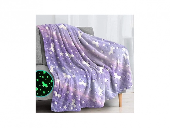 Fleecová deka s rukávy neonová