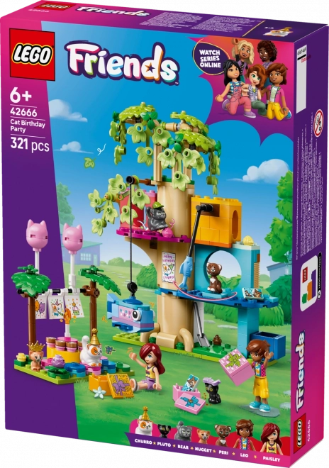Lego Friends Kočičí narozeninová oslava a dům na stromě