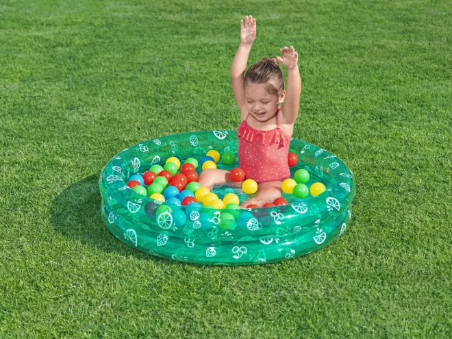 Nafukovací bazének s míčky 91 x 20 cm Bestway – Tyrkysový