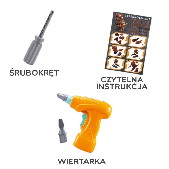 Dinosaurus ke skládání s vrtačkou 31 ks