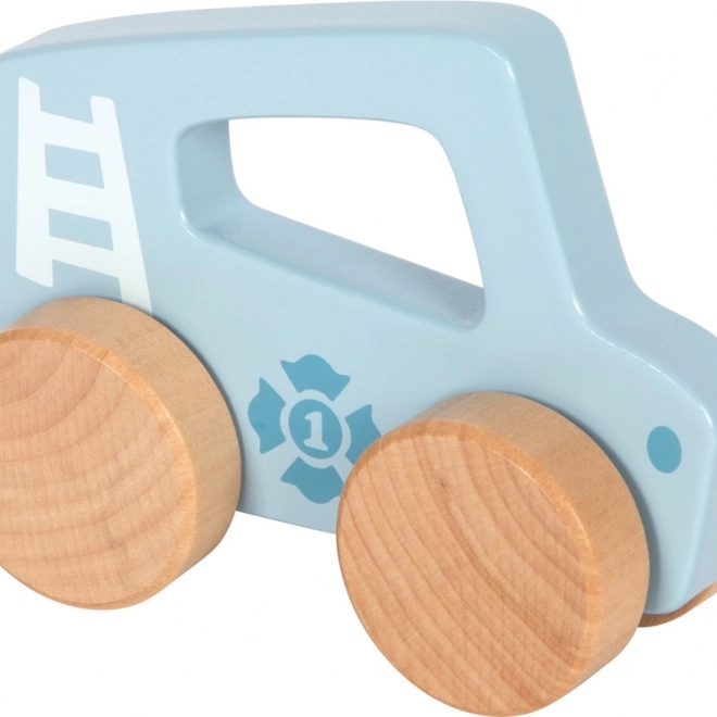 Dřevěné modré autíčko pro děti Small Foot
